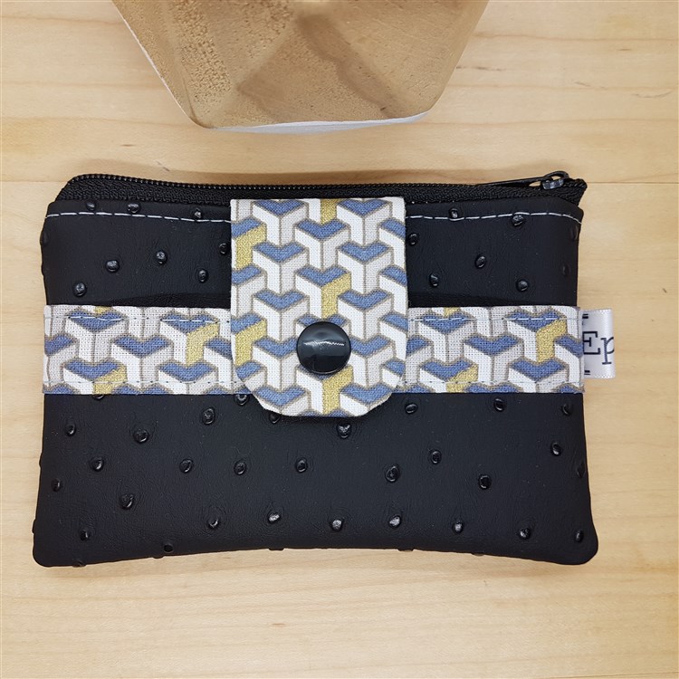 Petit Porte-monnaie Femme Métallisé Artis Rose - Porte-cartes Et Poche Zippée - Style Pratique Et Brillant